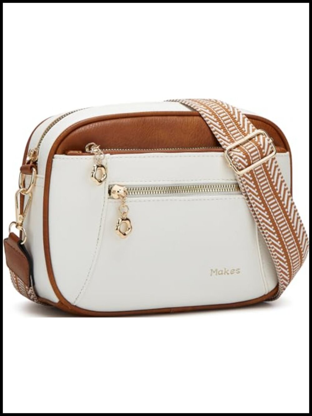 PU Leather Crossbody Bag Small Women's Purse Water Resistant Adjustable Strap